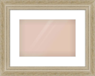 Ivory Scoop Frame for 12 × 8in artwork, with Smooth White Single Mount