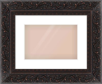 Black Reverse Frame for 12 × 8in artwork, with Smooth White Single Mount