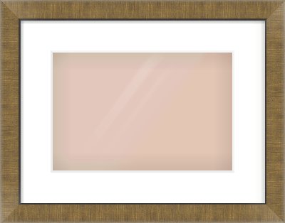 Bronze Flat Frame for 12 × 8in artwork, with Smooth White Single Mount