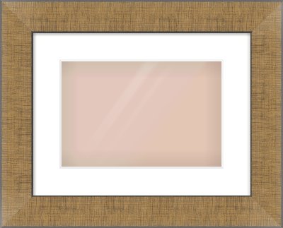Bronze Flat Frame for 12 × 8in artwork, with Smooth White Single Mount