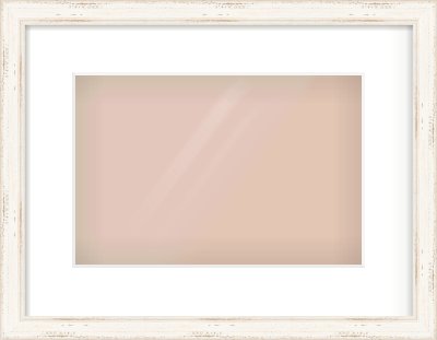 White Scoop Frame for 12 × 8in artwork, with Smooth White Single Mount