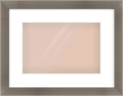 Pewter Flat Frame for 12 × 8in artwork, with Smooth White Single Mount