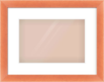 Bronze Flat Frame for 12 × 8in artwork, with Smooth White Single Mount
