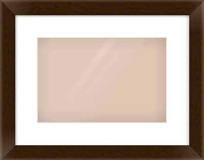 Wenge Stained Flat Frame for 12 × 8in artwork, with Smooth White Single Mount