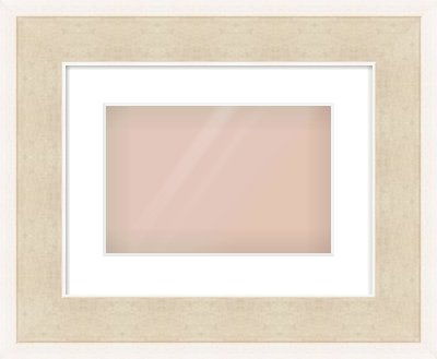 Silver / White Scoop Frame for 12 × 8in artwork, with Smooth White Single Mount