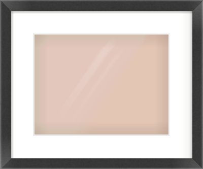 Black Flat Frame for 12 × 9in artwork, with Smooth White Single Mount