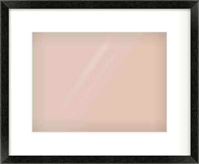 Black Wood Grain Flat Frame for 12 × 9in artwork, with Smooth White Single Mount