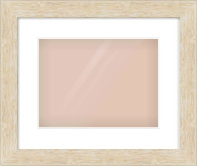 Premium Flat Frame for 12 × 9in artwork, with Smooth White Single Mount
