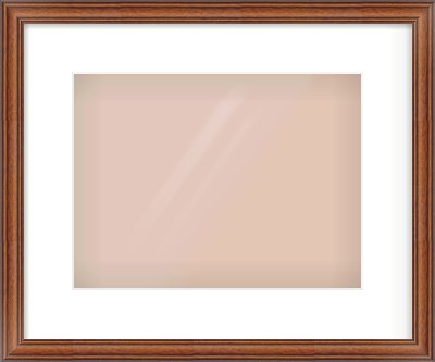 Brown Cushion Frame for 12 × 9in artwork, with Smooth White Single Mount