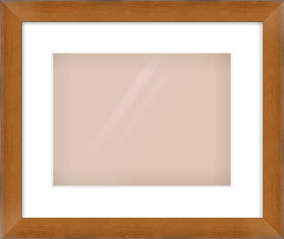 Brushed Bronze with Black Sides Flat Frame for 12 × 9in artwork, with Smooth White Single Mount