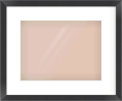 Brushed Black Flat Frame for 12 × 9in artwork, with Smooth White Single Mount