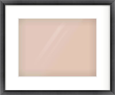 Black Angle Frame for 12 × 9in artwork, with Smooth White Single Mount