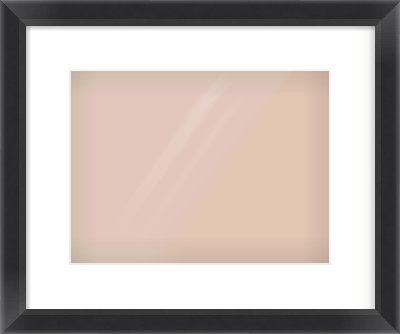Black Angle Frame for 12 × 9in artwork, with Smooth White Single Mount