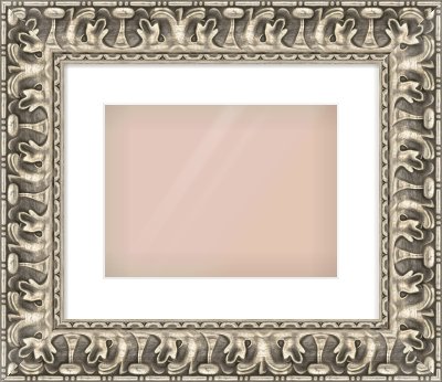 Silver Reverse Frame for 12 × 9in artwork, with Smooth White Single Mount