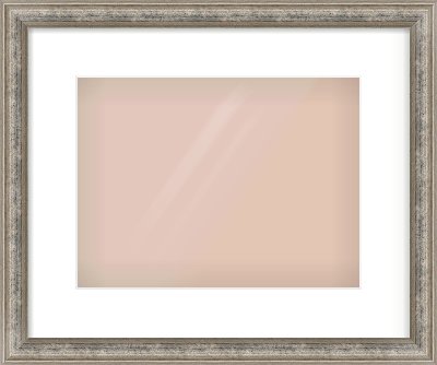 Silver Dome Frame for 12 × 9in artwork, with Smooth White Single Mount