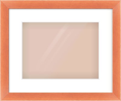 Bronze Flat Frame for 12 × 9in artwork, with Smooth White Single Mount