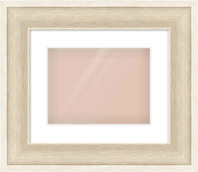 Silver / White Scoop Frame for 12 × 9in artwork, with Smooth White Single Mount