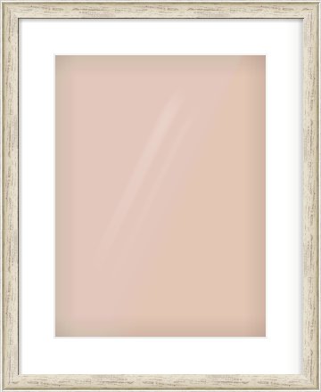 Champagne Silver with Black Sides Cushion Frame for 12 × 16in artwork, with Smooth White Single Mount
