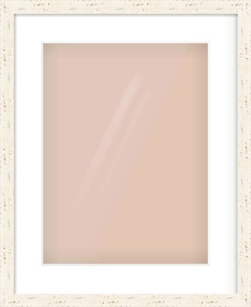 White Flat Frame for 12 × 16in artwork, with Smooth White Single Mount