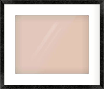 Black Wood Grain Flat Frame for 350 × 280mm artwork, with Smooth White Single Mount