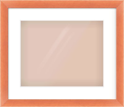 Bronze Flat Frame for 350 × 280mm artwork, with Smooth White Single Mount