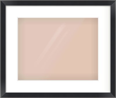 Black/Silver Flat Frame for 14 × 11in artwork, with Smooth White Single Mount