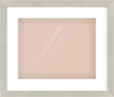Grey Flat Frame for 14 × 11in artwork, with Smooth White Single Mount