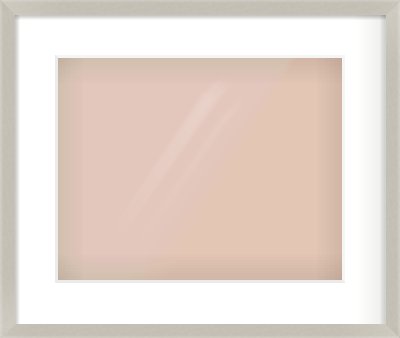 Grey Flat Frame for 14 × 11in artwork, with Smooth White Single Mount