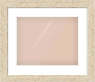 Premium Flat Frame for 14 × 11in artwork, with Smooth White Single Mount