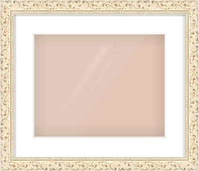 White Decorative Frame for 14 × 11in artwork, with Smooth White Single Mount