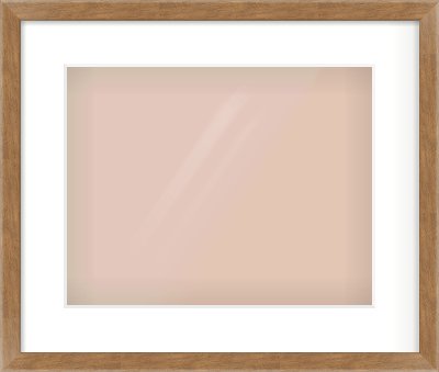 Brushed Bronze with Black Sides Flat Frame for 14 × 11in artwork, with Smooth White Single Mount