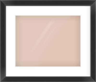 Black Angle Frame for 14 × 11in artwork, with Smooth White Single Mount