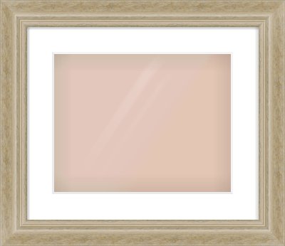 Ivory Scoop Frame for 14 × 11in artwork, with Smooth White Single Mount