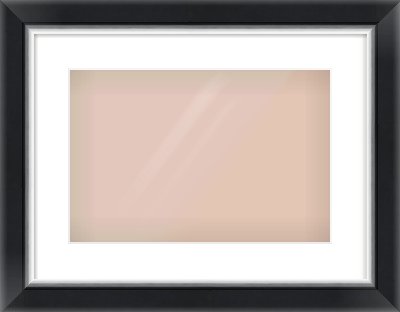 Black/Silver Reverse Frame for 15 × 10in artwork, with Smooth White Single Mount