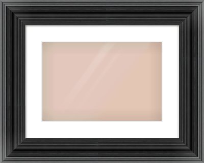 Black Spoon Frame for 15 × 10in artwork, with Smooth White Single Mount
