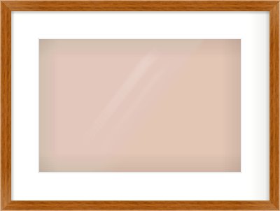 Natural Wood Flat Frame for 15 × 10in artwork, with Smooth White Single Mount