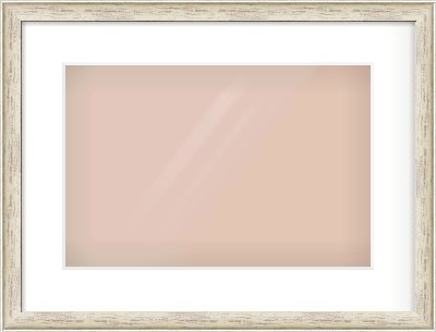 Champagne Silver with Black Sides Cushion Frame for 15 × 10in artwork, with Smooth White Single Mount