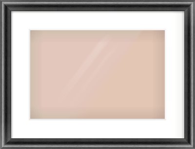 Black Cushion Frame for 15 × 10in artwork, with Smooth White Single Mount