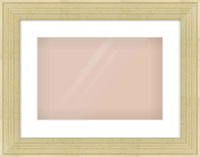 Silver Flat Frame for 15 × 10in artwork, with Smooth White Single Mount