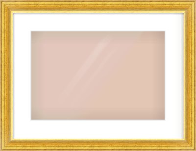Gold Reverse Frame for 15 × 10in artwork, with Smooth White Single Mount