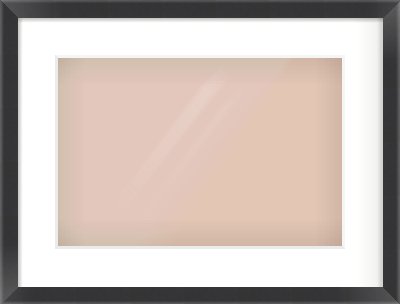 Brushed Black Flat Frame for 15 × 10in artwork, with Smooth White Single Mount
