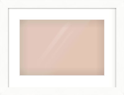 White Bevel Frame for 15 × 10in artwork, with Smooth White Single Mount