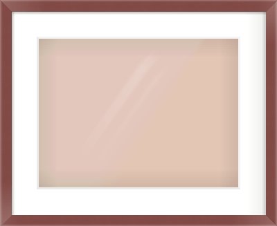 Maroon Paint Flat Frame for 400 × 300mm artwork, with Smooth White Single Mount