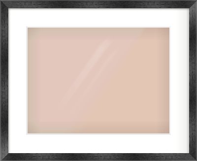 Black Flat Frame for 400 × 300mm artwork, with Smooth White Single Mount