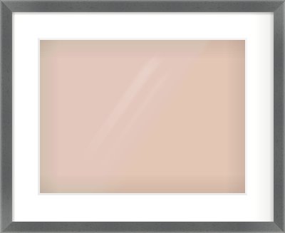 Dark Grey Flat Frame for 40 × 30cm artwork, with Smooth White Single Mount