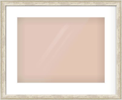 Champagne Silver with Black Sides Cushion Frame for 400 × 300mm artwork, with Smooth White Single Mount