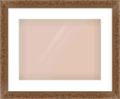 Maroon Decorative Frame for 40 × 30cm artwork, with Smooth White Single Mount