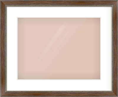 Walnut / Pewter Reverse Frame for 40 × 30cm artwork, with Smooth White Single Mount