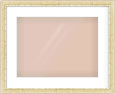 Ivory Reverse Frame for 40 × 30cm artwork, with Smooth White Single Mount