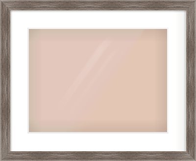 Dark Walnut Flat Frame for 40 × 30cm artwork, with Smooth White Single Mount
